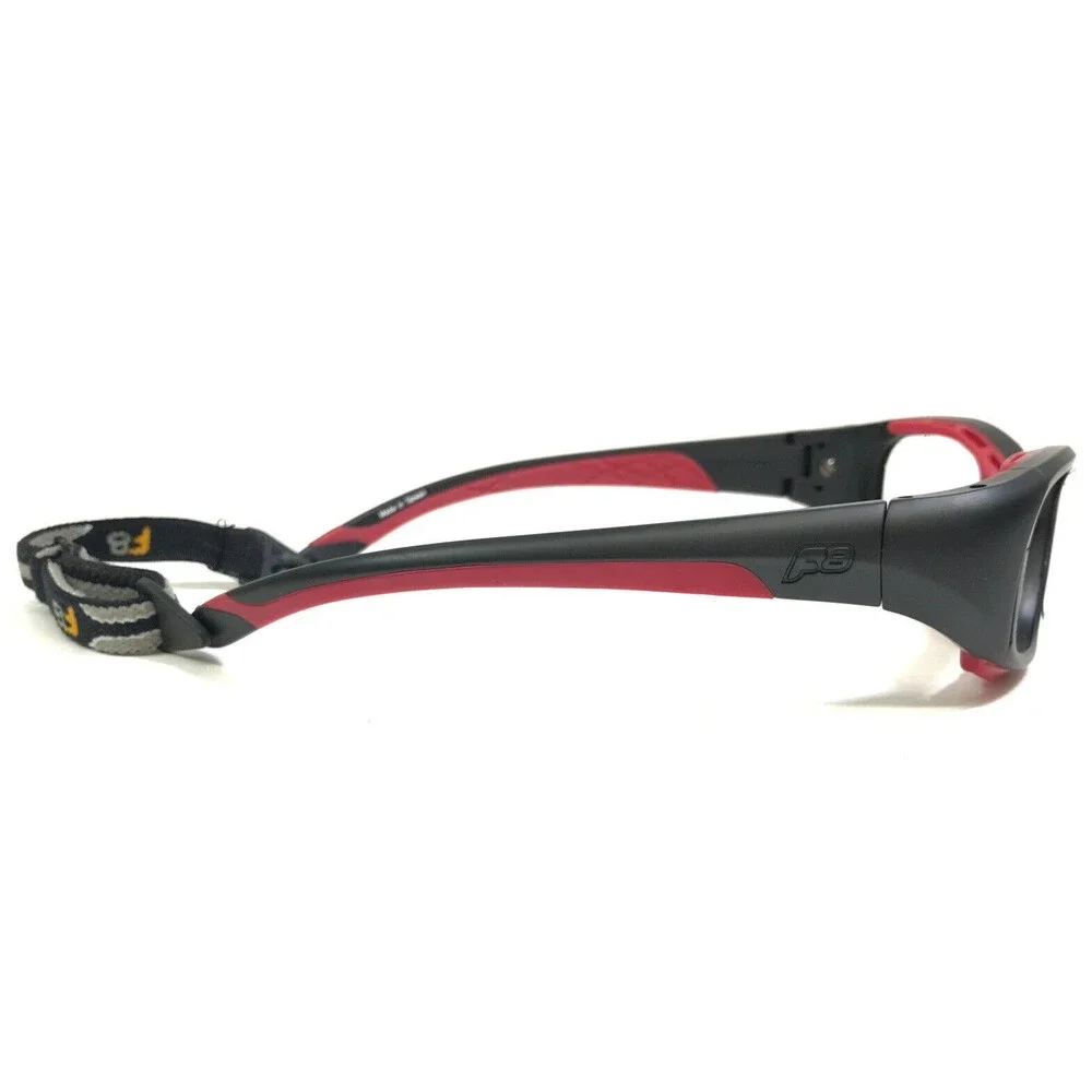 Rec Specs Athletic Goggles Frames SLAM 230 Matte Black Red Strap 49-17-135